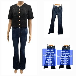 Frame Le High Flare Jeans Size 24